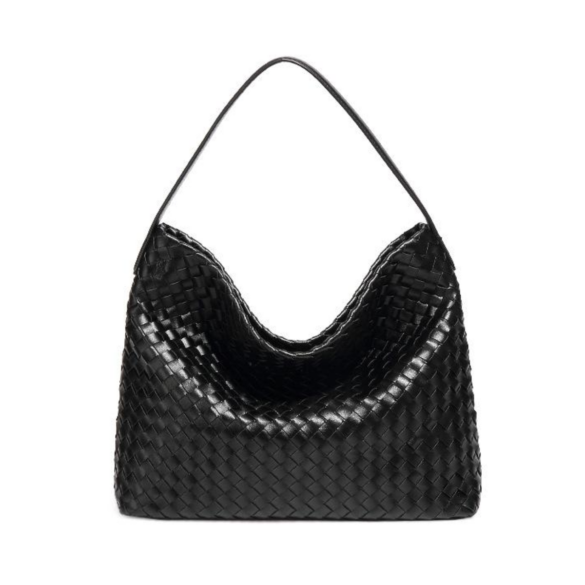 Bolsa de Ombro Avenna - Estrutura Maleável em Couro Trançado