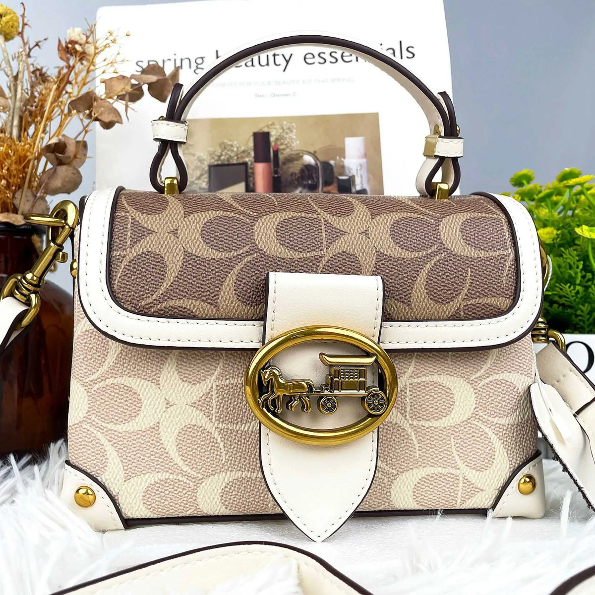 Bolsa de Luxo em Couro Genuíno Adèle