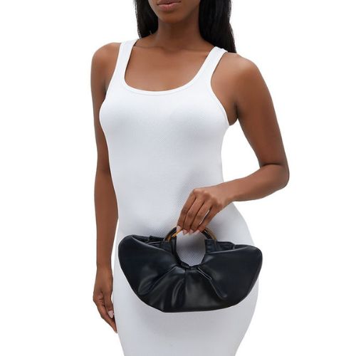 Bolsa de Couro Plissado