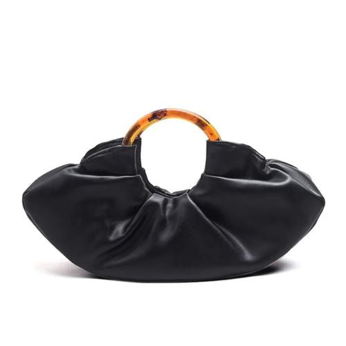 Bolsa de Couro Plissado