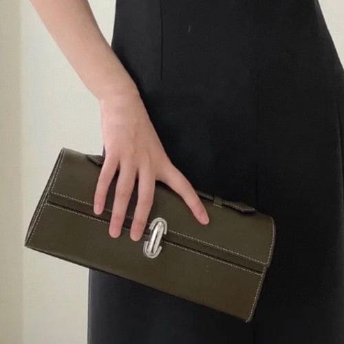 Bolsa de Couro Retangular