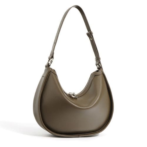Bolsa de Ombro de Couro Minimalista