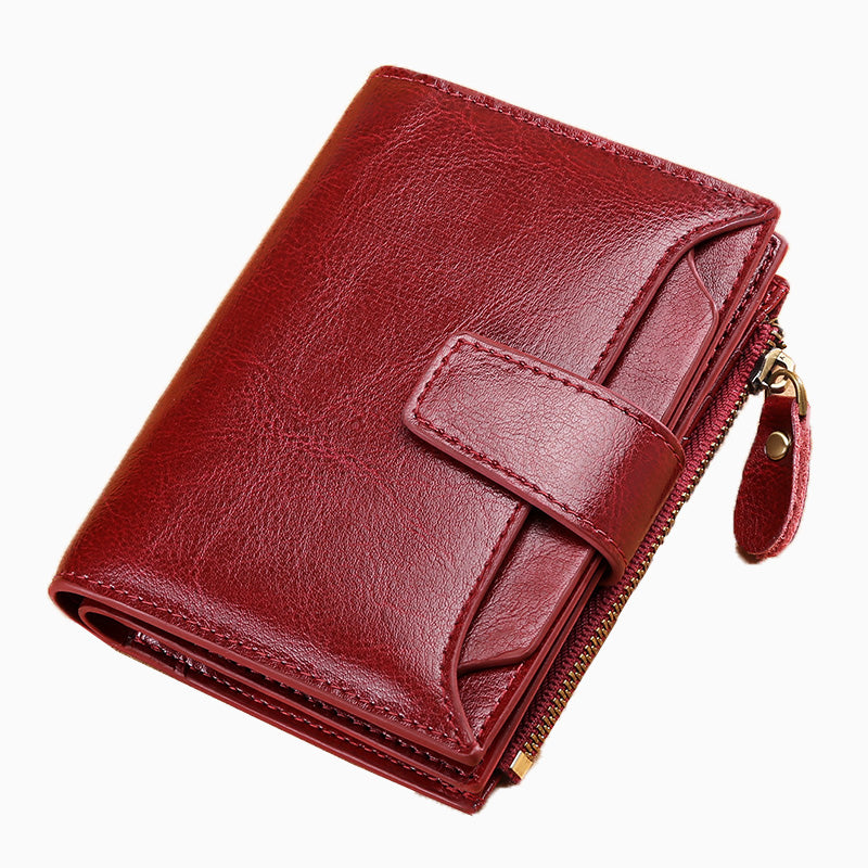 Carteira de Couro Legítimo Feminina Antifurto Lilith