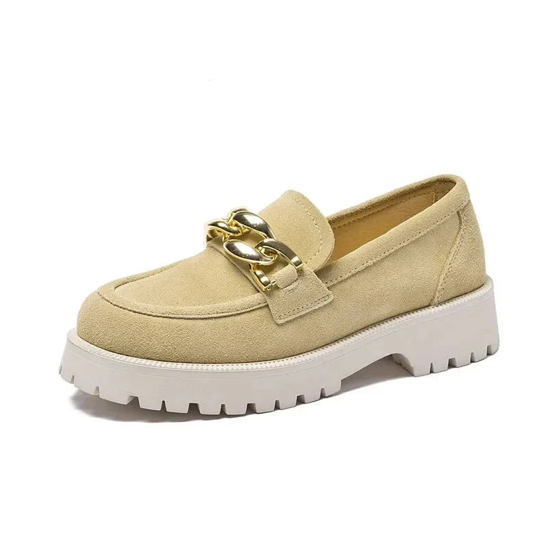 Mocassim Feminino Camurça Bege