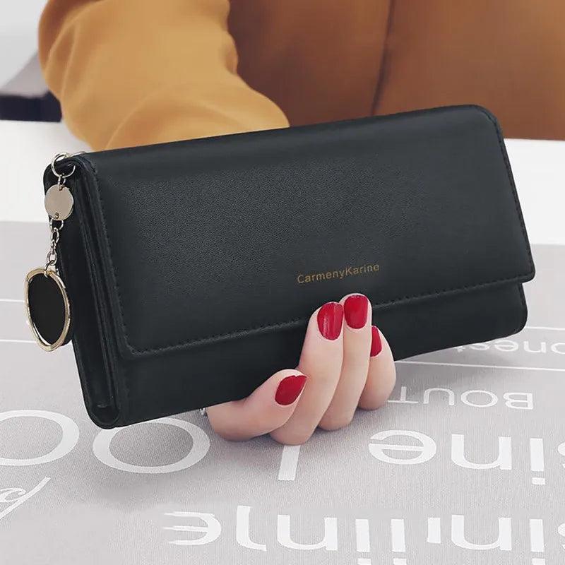 Carteira em Couro Genuíno Carmeny