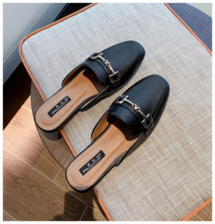 Mocassim Feminino Mule de Couro