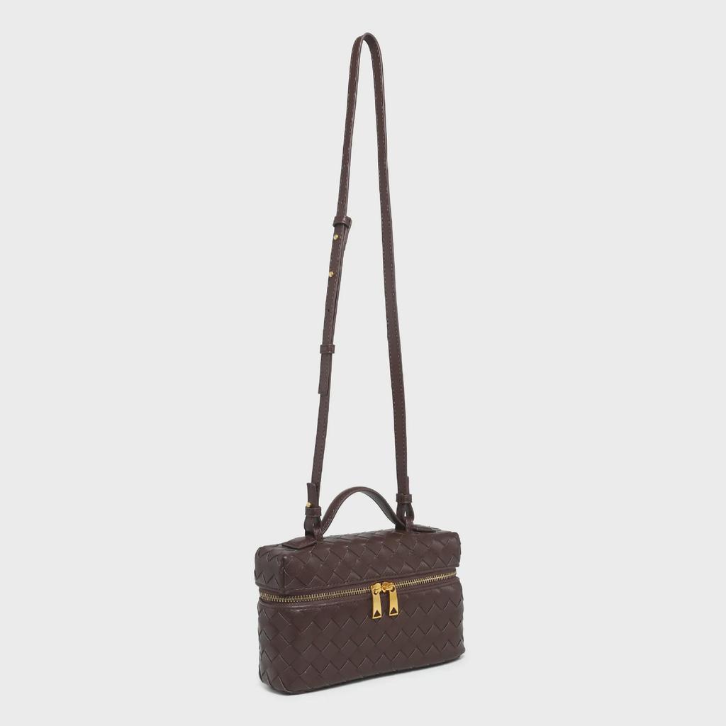 Bolsa Tiracolo de Couro Trançado Lorena