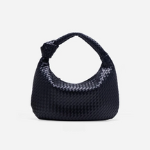 Bolsa Hobo de Ombro Elena - Modelo Couro Trançado