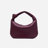 Bolsa Hobo de Ombro Elena - Modelo Couro Trançado