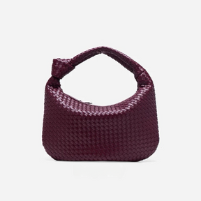 Bolsa Hobo de Ombro Elena - Modelo Couro Trançado