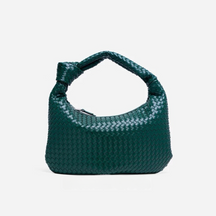 Bolsa Hobo de Ombro Elena - Modelo Couro Trançado