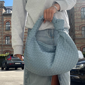 Bolsa Hobo de Ombro Elena - Modelo Couro Trançado