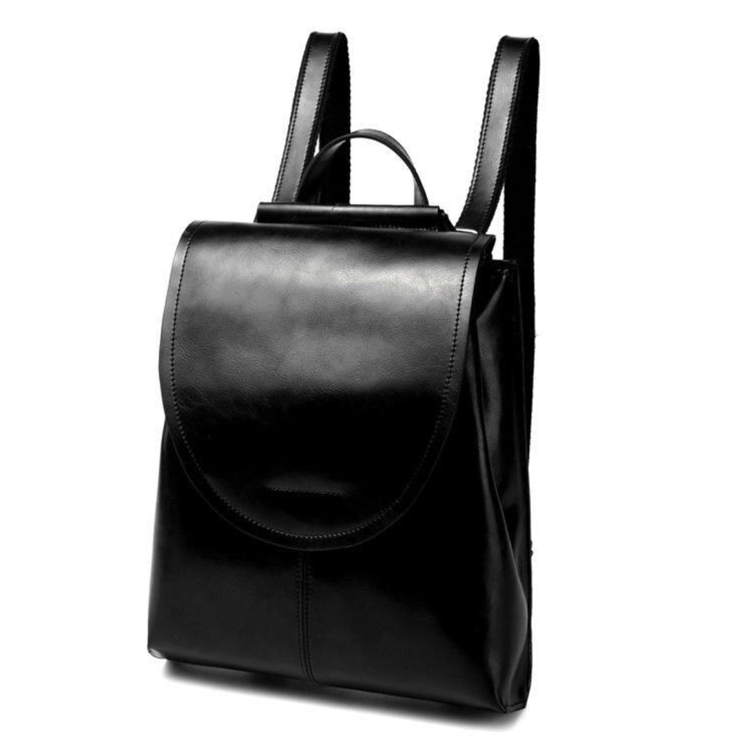 Mochila Feminina em Couro Genuíno Lysa Atemporal