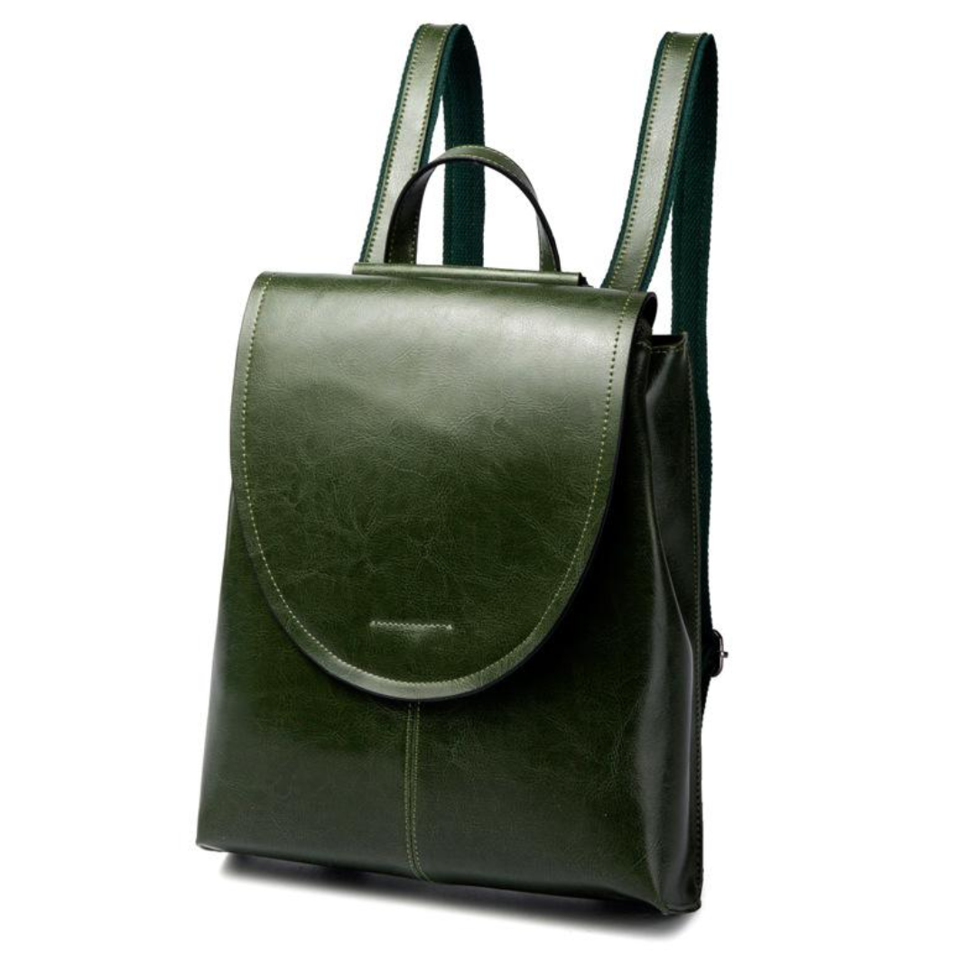 Mochila Feminina em Couro Genuíno Lysa Atemporal