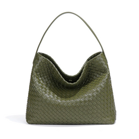 Bolsa de Ombro Avenna - Estrutura Maleável em Couro Trançado