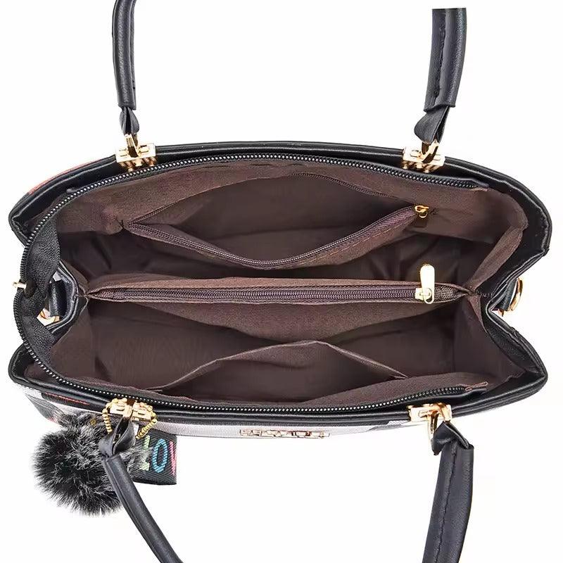 Bolsa de Ombro Feminina Vittoria Plaid