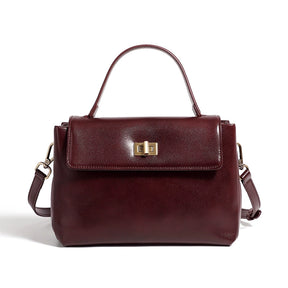 Bolsa de Luxo Top Handle em Couro Genuíno Eloria