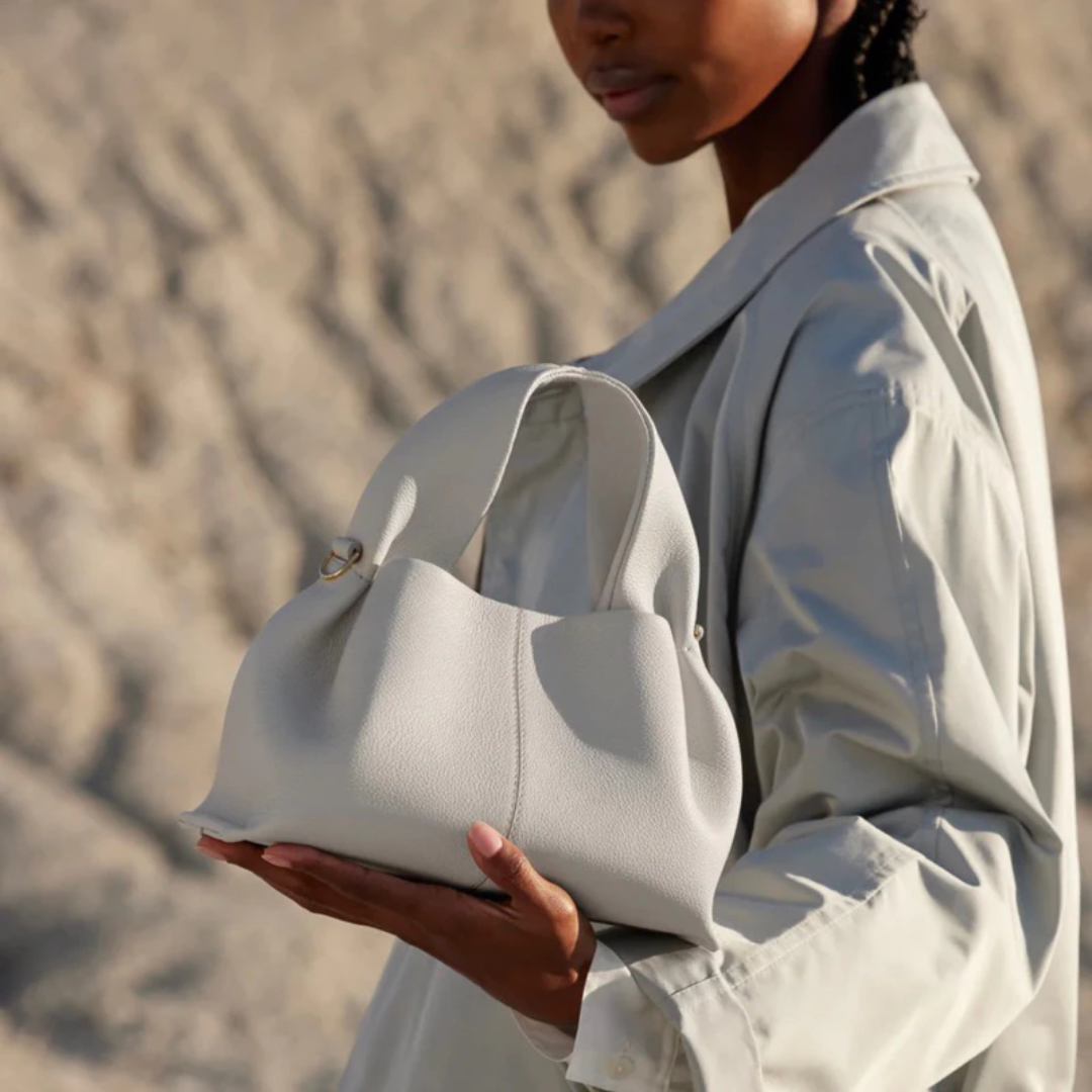 Bolsa de Luxo em Couro Estruturada Maëlys