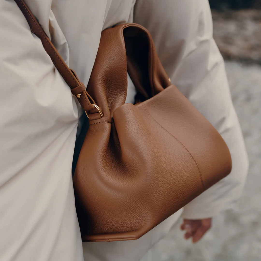 Bolsa de Luxo em Couro Estruturada Maëlys