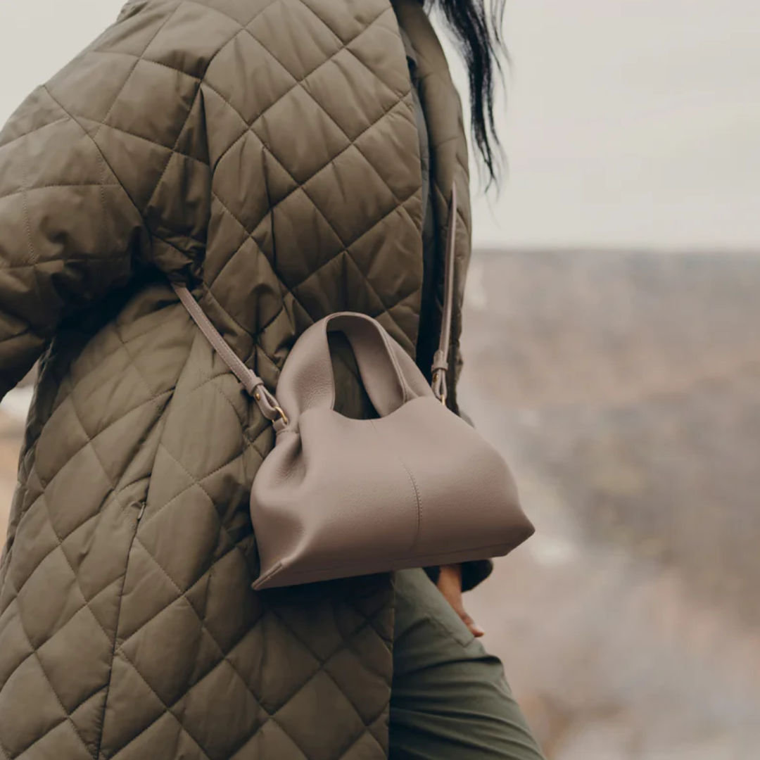 Bolsa de Luxo em Couro Estruturada Maëlys