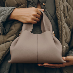 Bolsa de Luxo em Couro Estruturada Maëlys