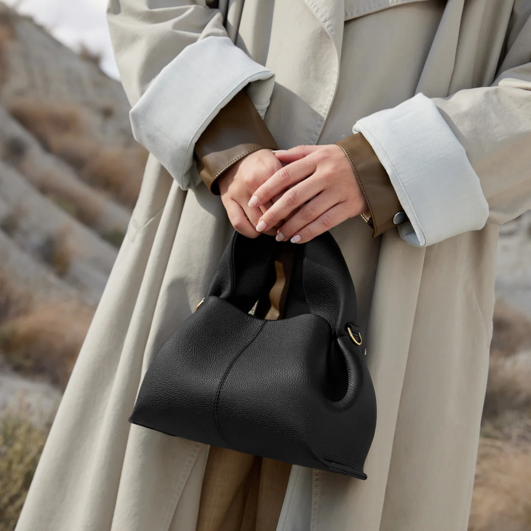 Bolsa de Luxo em Couro Estruturada Maëlys