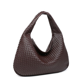 Bolsa de Ombro em Couro Trançado Élen