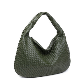 Bolsa de Ombro em Couro Trançado Élen