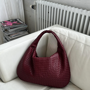 Bolsa de Ombro em Couro Trançado Élen