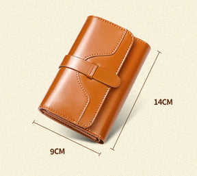 Carteira Feminina em Couro Genuíno Anti Furto