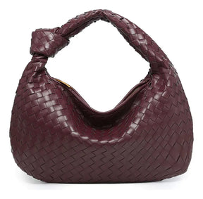 Bolsa Hobo de Ombro Elena - Modelo Couro Trançado