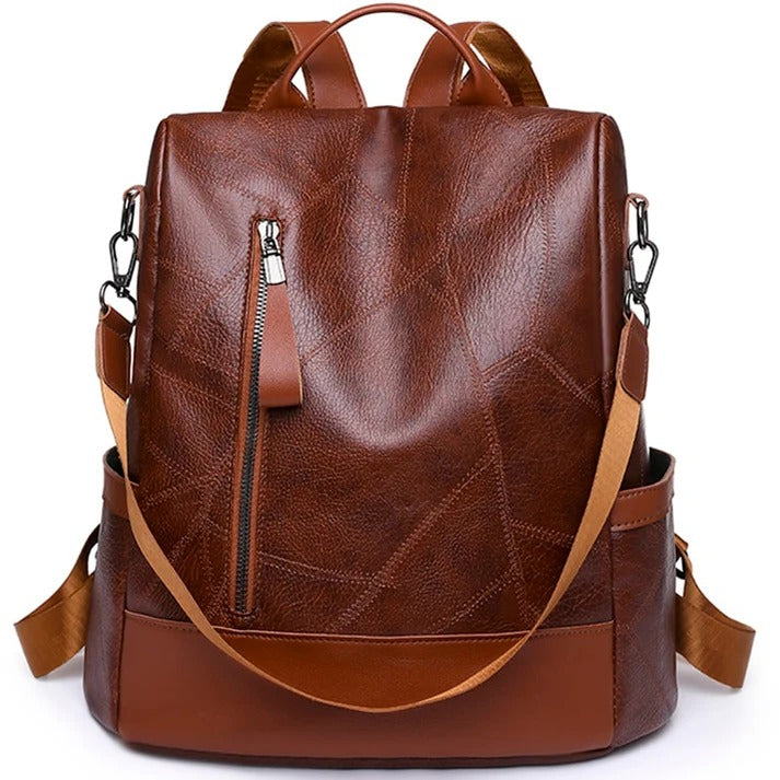 Mochila Feminina em Couro Genuíno Lior
