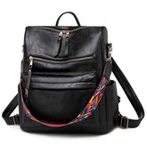 Mochila Feminina de Couro Vintage