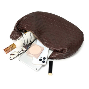 Bolsa Hobo de Ombro Elena - Modelo Couro Trançado
