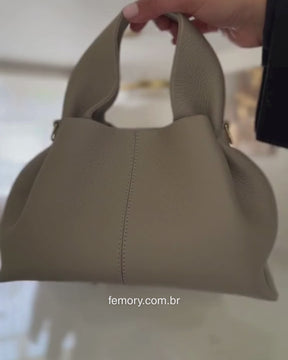 Bolsa de Luxo em Couro Estruturada Maëlys